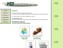 Tablet Screenshot of kgbag.com